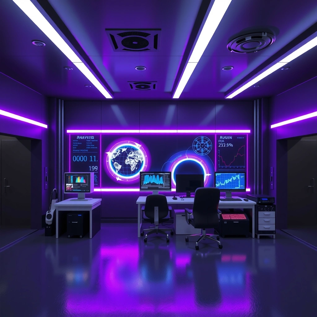 Laboratorio de Análisis Cuántico - Centro de investigación futurista